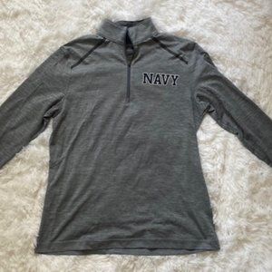 Paragon Ladies "Navy" quarter zip, dry fit, blue, size medium